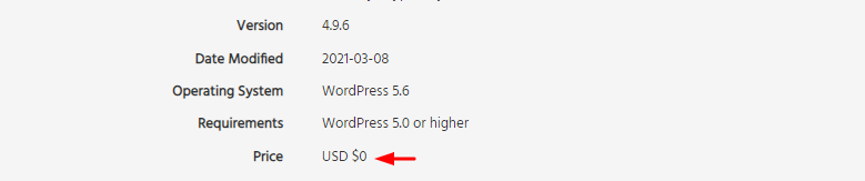 WP Easy PayPal payment accept pricing