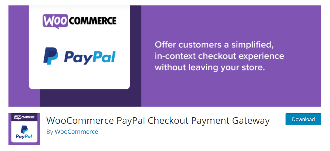WooCommerce PayPal Checkout payment Gateway plugin