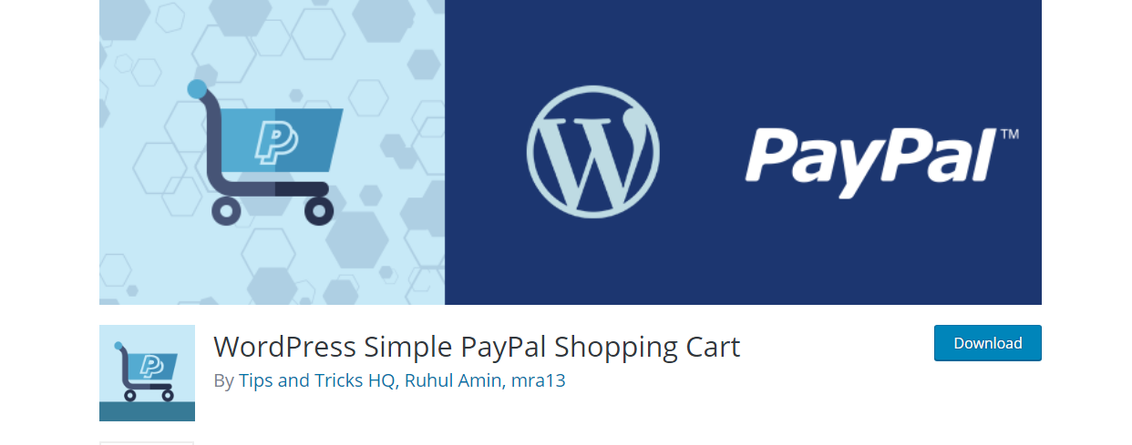 wordpress simple PayPal Shopping cart plugin