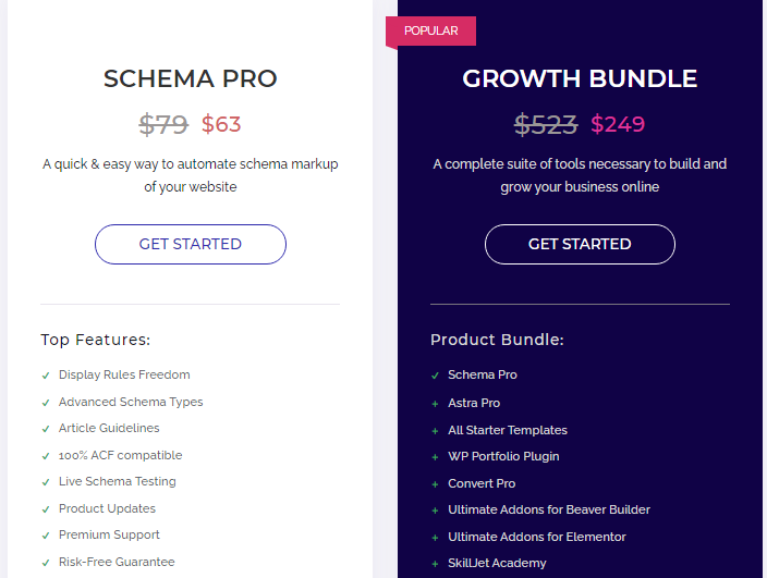 schema pro pricing